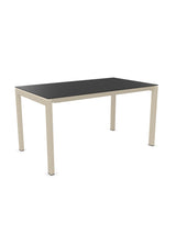 Schaffner Luzern table repas 140x80cm Anthracite 77 Sable Pastel 15 