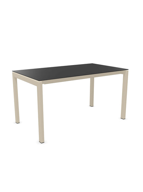 Schaffner Luzern table repas 140x80cm Anthracite 77 Sable Pastel 15 