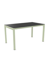 Schaffner Luzern table repas 140x80cm Anthracite 77 Vert Pastel 64 