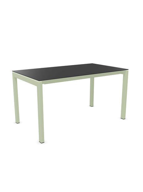 Schaffner Luzern table repas 140x80cm Anthracite 77 Vert Pastel 64 