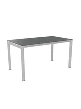 Schaffner Luzern table repas 140x80cm Graphite 73 Gris argent 78 