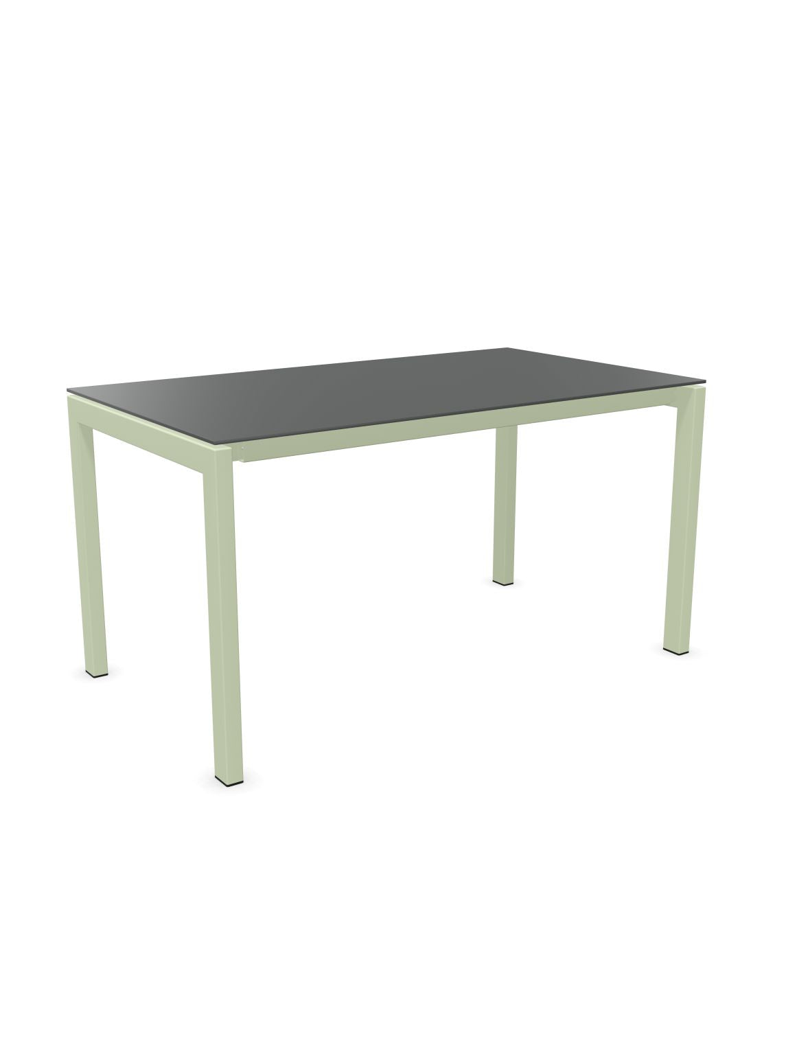 Schaffner Luzern table repas 140x80cm Graphite 73 Vert Pastel 64 