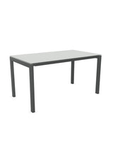 Schaffner Luzern table repas 140x80cm Gris Argent 78 Graphite 73 