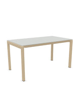 Schaffner Luzern table repas 140x80cm Gris Argent 78 Marron Pastel 83 