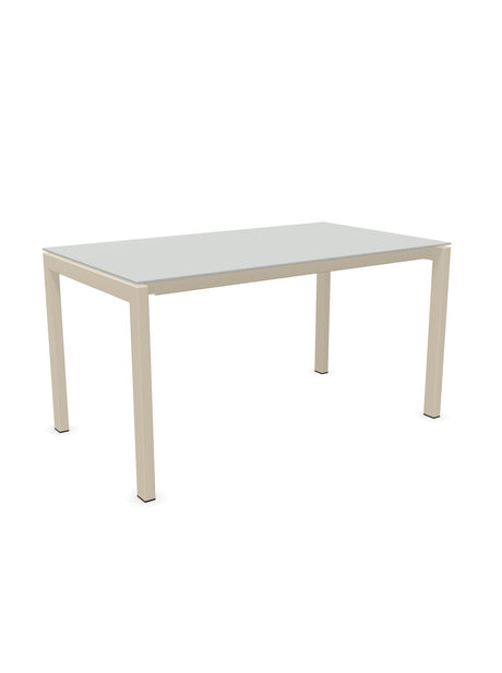 Schaffner Luzern table repas 140x80cm Gris Argent 78 Sable Pastel 15 