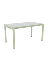 Schaffner Luzern table repas 140x80cm Gris Argent 78 Vert Pastel 64 