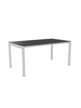 Schaffner Luzern table repas 160x90cm Anthracite 77 Blanc 90 