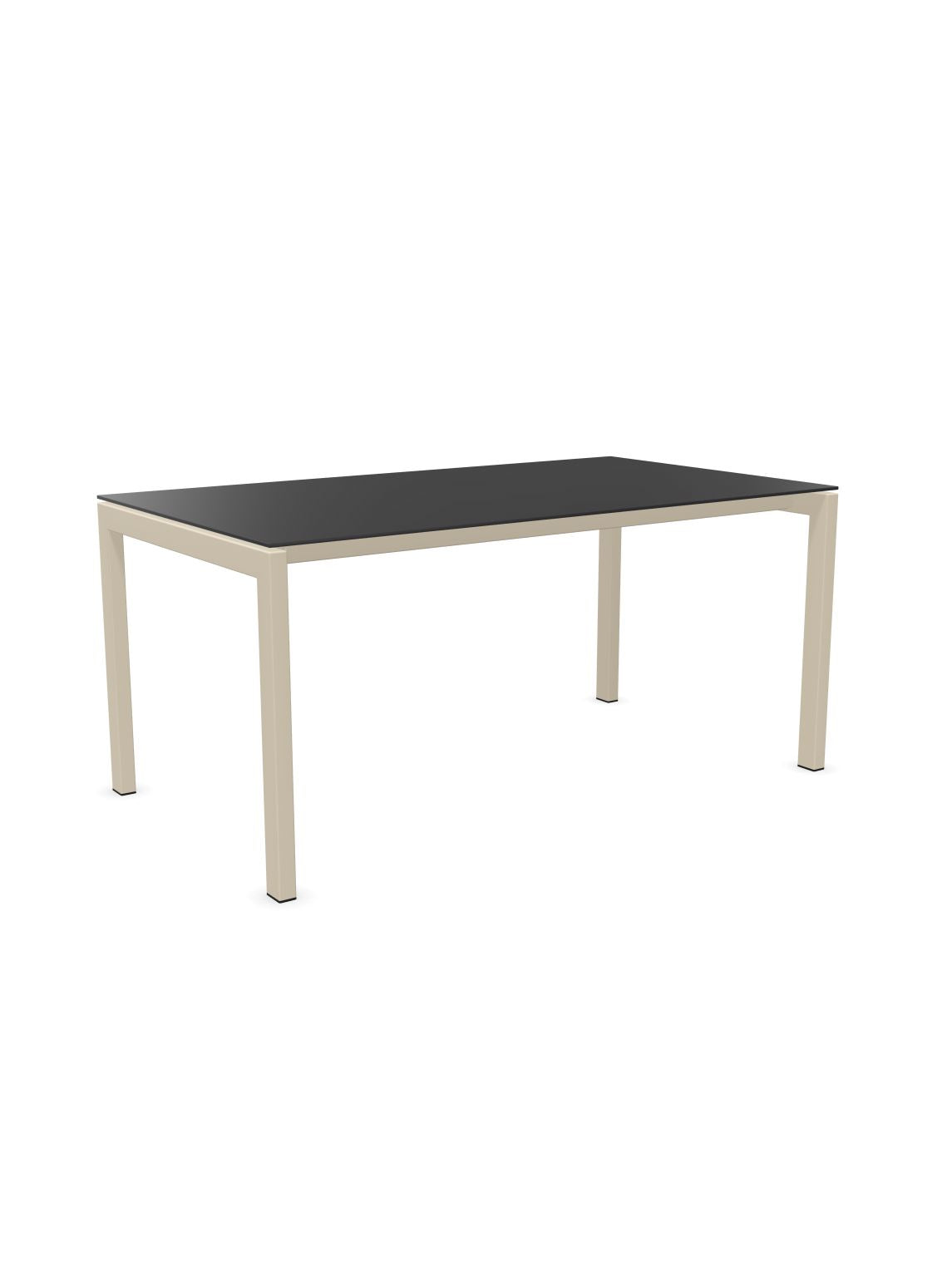Schaffner Luzern table repas 160x90cm Anthracite 77 Sable Pastel 15 