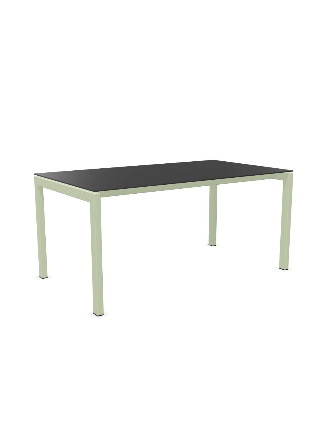 Schaffner Luzern table repas 160x90cm Anthracite 77 Vert Pastel 64 