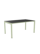 Schaffner Luzern table repas 160x90cm Anthracite 77 Vert Pastel 64 