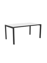 Schaffner Luzern table repas 160x90cm Blanc 90 Anthracite 77 