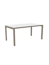 Schaffner Luzern table repas 160x90cm Blanc 90 Champagne 85 