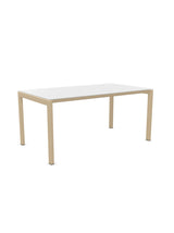 Schaffner Luzern table repas 160x90cm Blanc 90 Marron Pastel 83 