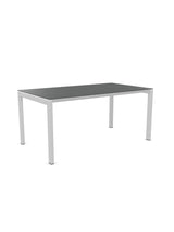 Schaffner Luzern table repas 160x90cm Graphite 73 Blanc 90 