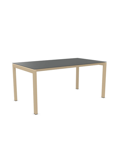 Schaffner Luzern table repas 160x90cm Graphite 73 Marron Pastel 83 