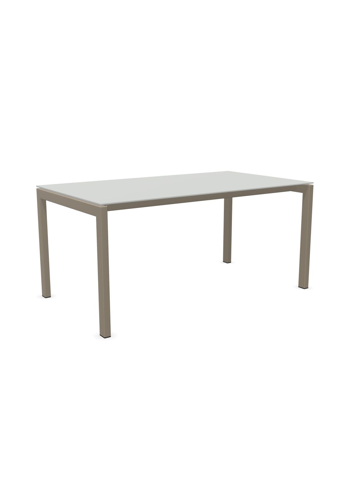 Schaffner Luzern table repas 160x90cm Gris Argent 78 Champagne 85 