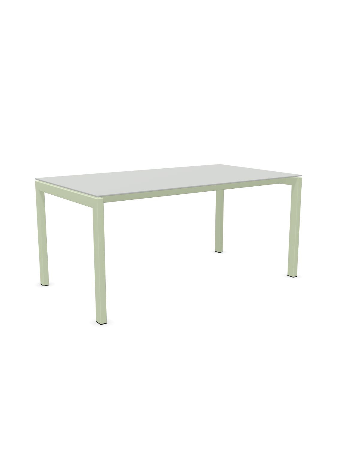Schaffner Luzern table repas 160x90cm Gris Argent 78 Vert Pastel 64 