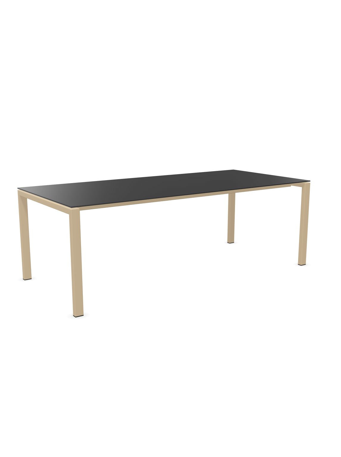 Schaffner Luzern table repas 220x100cm Anthracite 77 Marron Pastel 83 