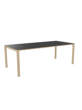 Schaffner Luzern table repas 220x100cm Anthracite 77 Marron Pastel 83 