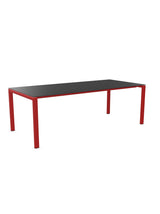 Schaffner Luzern table repas 220x100cm Anthracite 77 Rouge 30 