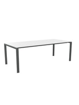 Schaffner Luzern table repas 220x100cm Blanc 90 Graphite 73 