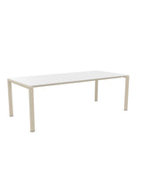 Schaffner Luzern table repas 220x100cm Blanc 90 Sable Pastel 15 