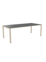 Schaffner Luzern table repas 220x100cm Graphite 73 Sable Pastel 15 