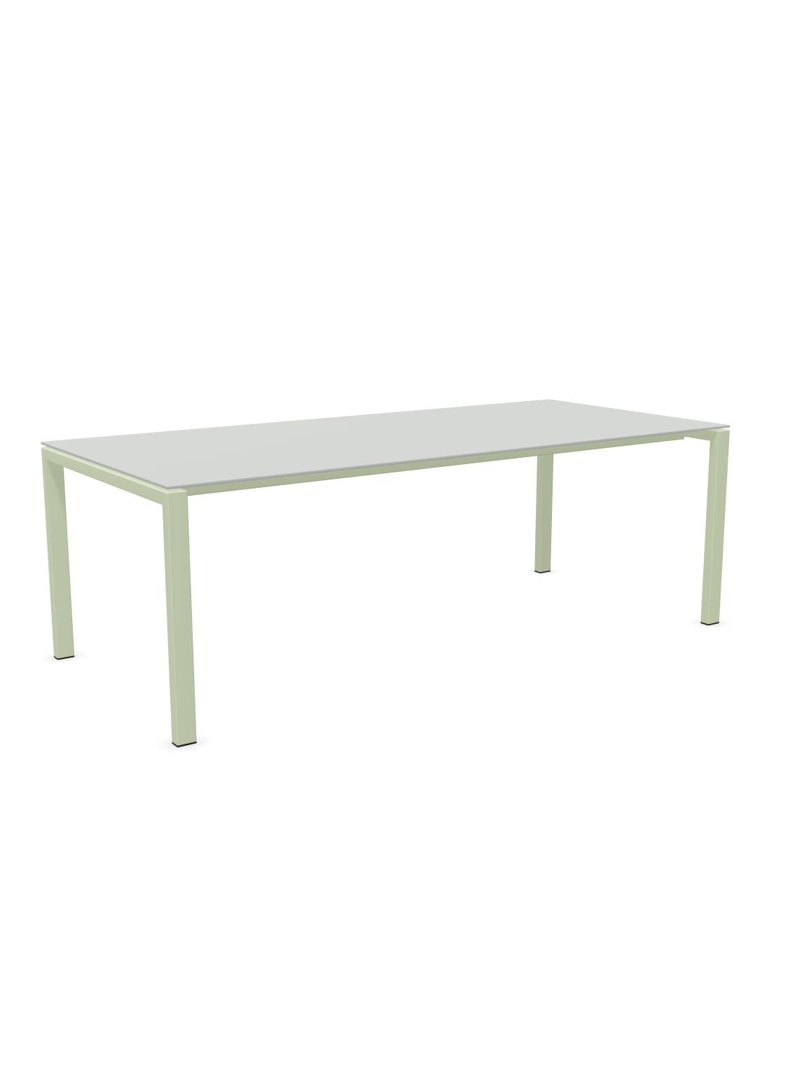 Schaffner Luzern table repas 220x100cm Gris Argent 78 Vert Pastel 64 