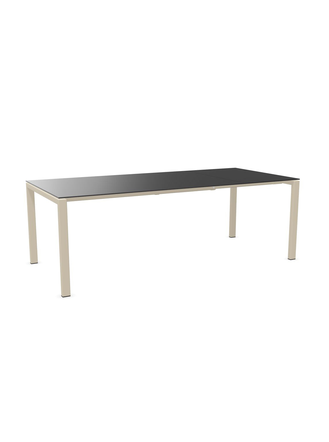 Schaffner Luzern table repas extensible 160/220x100cm Anthracite 77 Sable Pastel 15 
