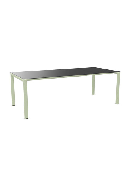 Schaffner Luzern table repas extensible 160/220x100cm Anthracite 77 Vert Pastel 64 