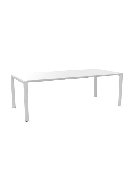 Schaffner Luzern table repas extensible 160/220x100cm Blanc 90 Blanc 90 