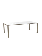 Schaffner Luzern table repas extensible 160/220x100cm Blanc 90 Champagne 85 