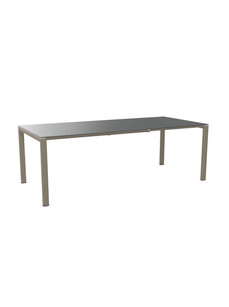 Schaffner Luzern table repas extensible 160/220x100cm Graphite 73 Champagne 85 