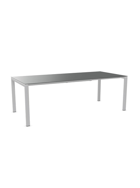 Schaffner Luzern table repas extensible 160/220x100cm Graphite 73 Gris argent 78 