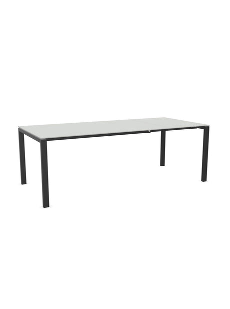 Schaffner Luzern table repas extensible 160/220x100cm Gris Argent 78 Anthracite 77 