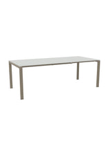 Schaffner Luzern table repas extensible 160/220x100cm Gris Argent 78 Champagne 85 