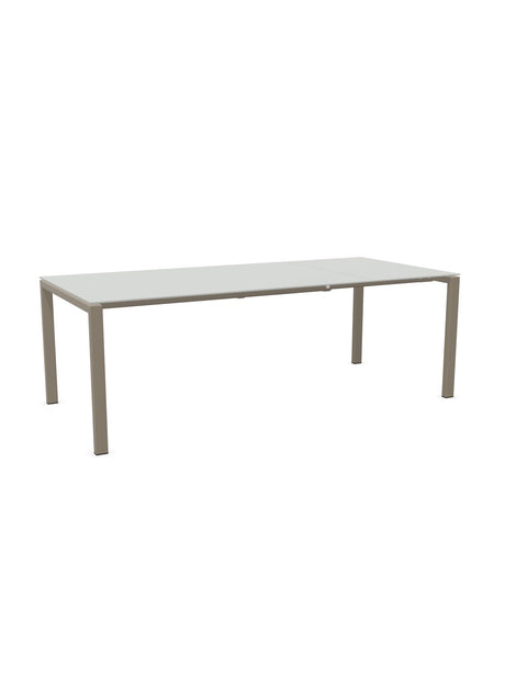 Schaffner Luzern table repas extensible 160/220x100cm Gris Argent 78 Champagne 85 