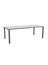 Schaffner Luzern table repas extensible 160/220x100cm Gris Argent 78 Graphite 73 