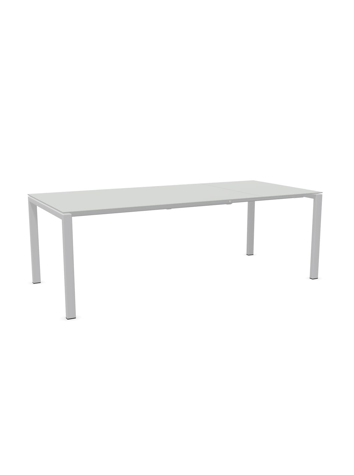 Schaffner Luzern table repas extensible 160/220x100cm Gris Argent 78 Gris argent 78 