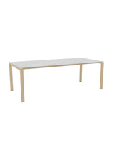 Schaffner Luzern table repas extensible 160/220x100cm Gris Argent 78 Marron Pastel 83 