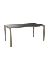 Schaffner Luzern table repas extensible 160/220x90cm Anthracite 77 Champagne 85 