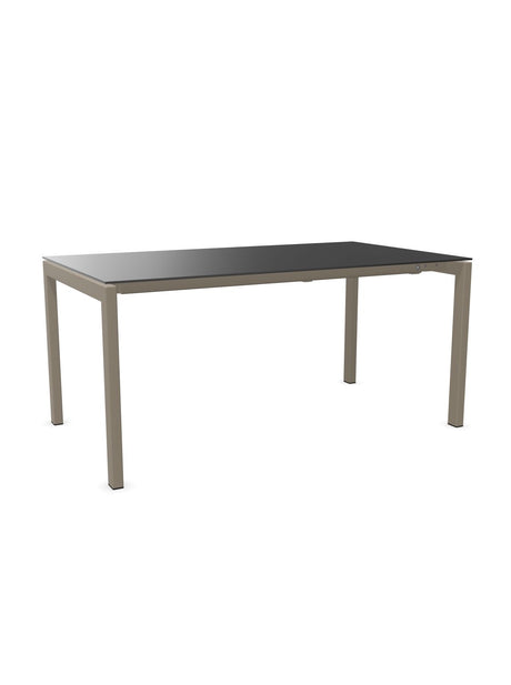 Schaffner Luzern table repas extensible 160/220x90cm Anthracite 77 Champagne 85 