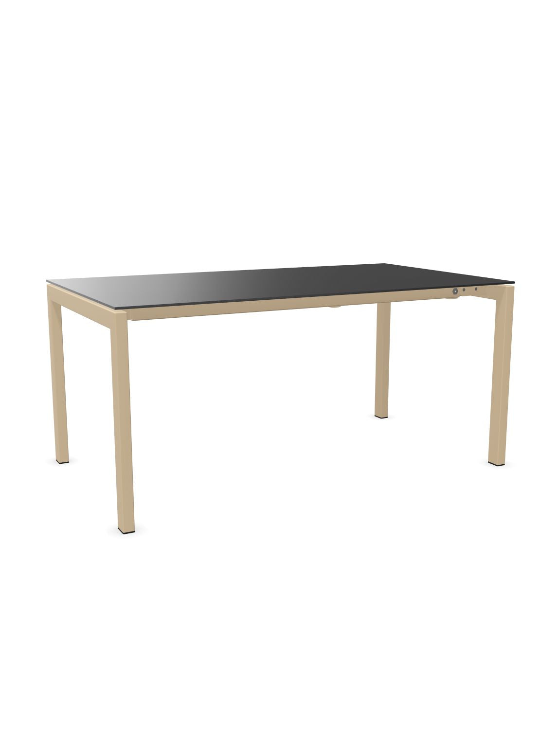 Schaffner Luzern table repas extensible 160/220x90cm Anthracite 77 Marron Pastel 83 