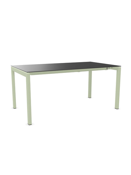 Schaffner Luzern table repas extensible 160/220x90cm Anthracite 77 Vert Pastel 64 