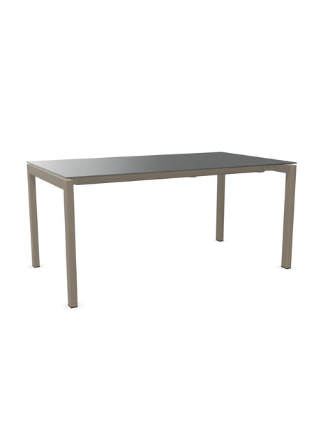 Schaffner Luzern table repas extensible 160/220x90cm Graphite 73 Champagne 85 
