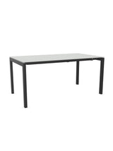 Schaffner Luzern table repas extensible 160/220x90cm Gris Argent 78 Anthracite 77 