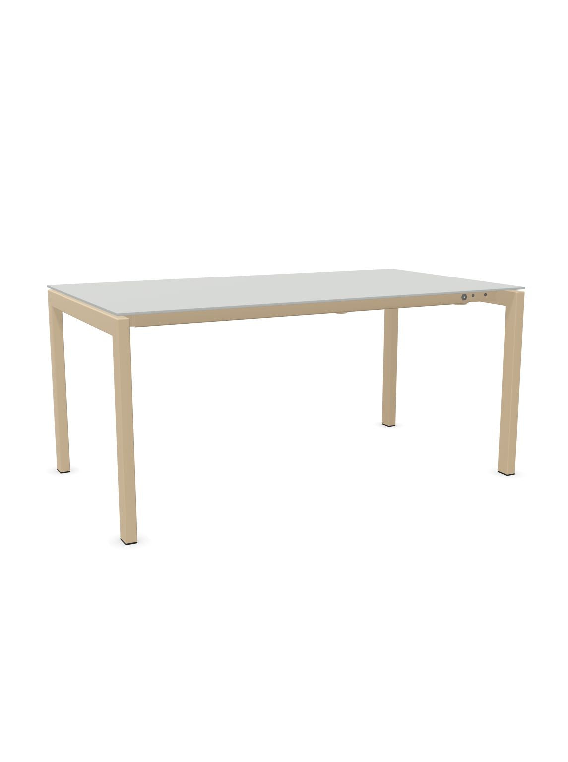 Schaffner Luzern table repas extensible 160/220x90cm Gris Argent 78 Marron Pastel 83 