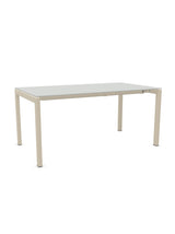 Schaffner Luzern table repas extensible 160/220x90cm Gris Argent 78 Sable Pastel 15 