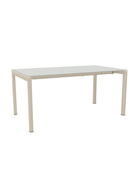 Schaffner Luzern table repas extensible 160/220x90cm Gris Argent 78 Sable Pastel 15 