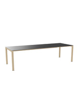 Schaffner Luzern table repas extensible 220/280x100cm Anthracite 77 Marron Pastel 83 